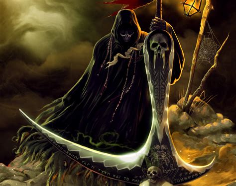 Grim Reaper Grim Reaper Skull Fantasy Art Hd Wallpaper Wallpaper Flare