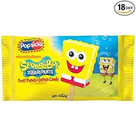 Popsicle Spongebob Squarepants Bar Oz Count Spongebob Spongebob Ice Cream Squarepants