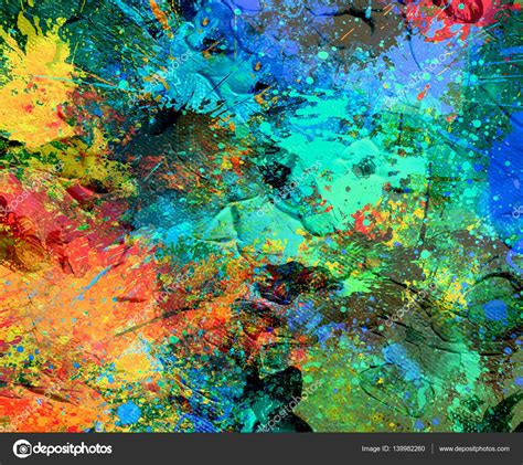Abstract Splash Painting — Stock Photo © Samillustration 139982260