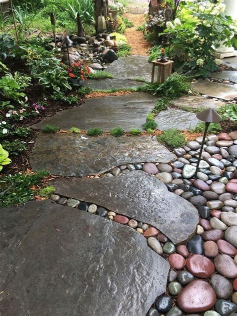 Landscaping With River Rock Best 130 Ideas And Designs Pathway