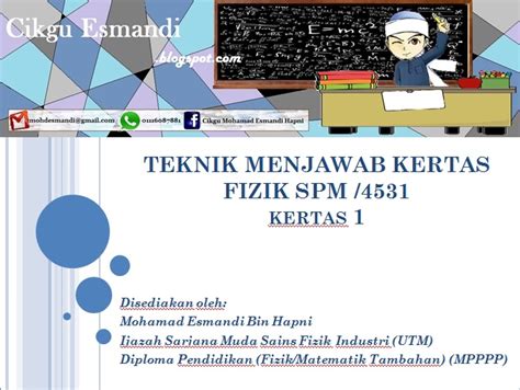 Teknik menjawab soalan struktur.pendidikan moral spm teknik menjawab soalan struktur #spmmoral. Dunia Pendidikan: Teknik Menjawab Kertas 1 Fizik SPM