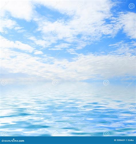 Sky And Water Stock Image Image Of Heaven Silence Nature 3306631
