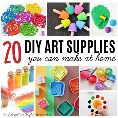 20 Diy Art Materials You Can Make At Home Artsy Craftsy Mom