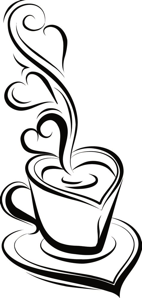 236 Coffee Cup Heartbeat Svg Svg Png Eps Dxf File