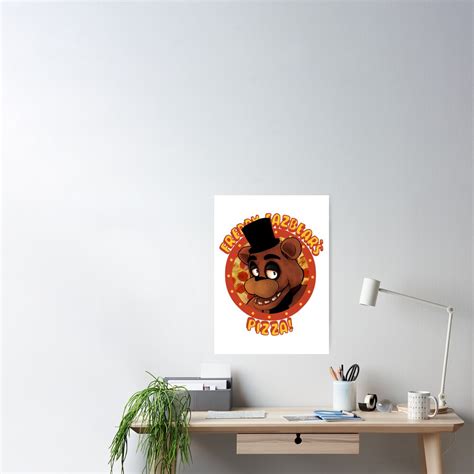 Fnaf Freddy Fazbear Logo Fazbears Pizza Poster For Sale By