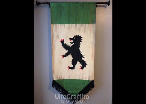 House Mormont Sigil Banner Game Of Thrones Etsy