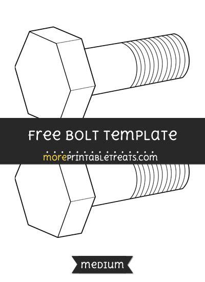 Free Bolt Template Medium Templates Bolt Medium