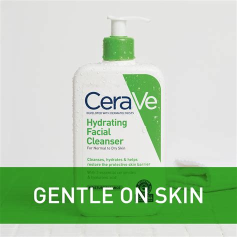 Cerave Hydrating Face Wash Facial Cleanser For Normal To Dry Skin