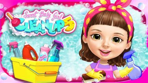 Sweet Baby Girl Cleanup 5 Fun Cleaning Games For Girls Youtube