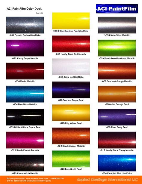 7 Best Auto Paint Color Charts Images On Pinterest Colour Chart Auto