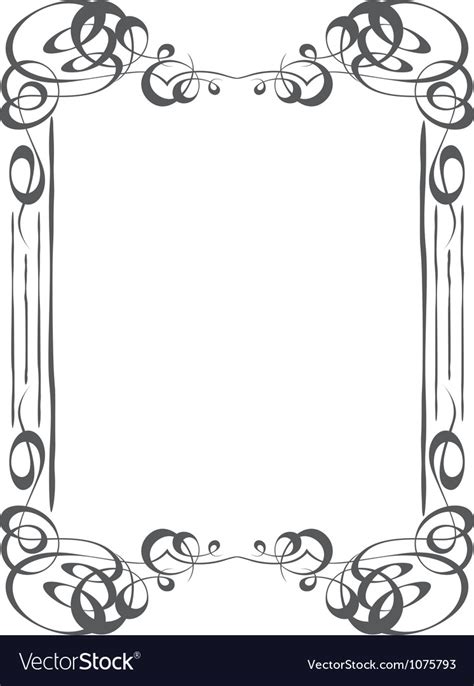 Classical Frame Royalty Free Vector Image Vectorstock