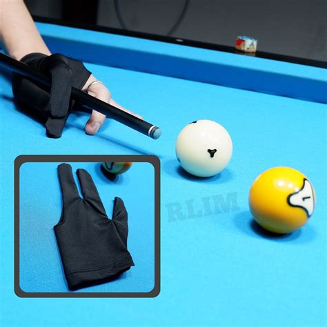 Billiard Glove Left Hand Piece Finger Spandex Billiards Snooker Black Shopee Philippines