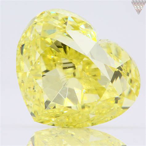 100 Carat Fancy Intense Yellow Diamond Heart Shape Vs1 Clarity Gia