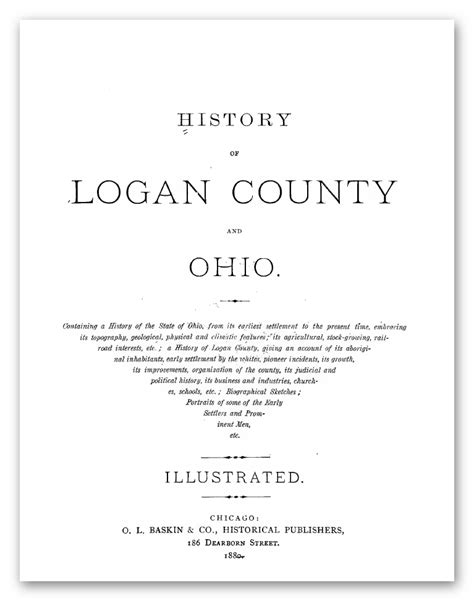 Logan County Ohio History Ohio History Bonus Book Ebay