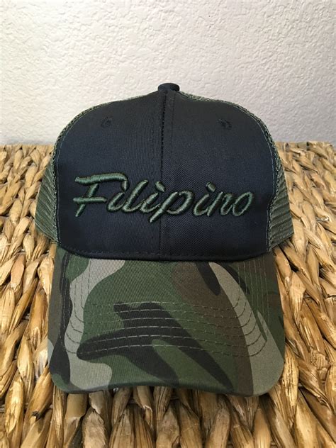 filipino camo trucker hat hats camo filipino