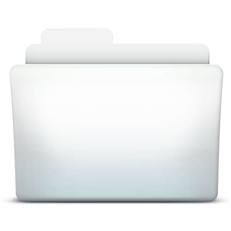 White Folder Icon Png