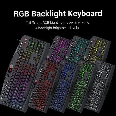 Redragon S101 Wired Rgb Backlit Gaming Keyboard And Mouse Gaming Mouse