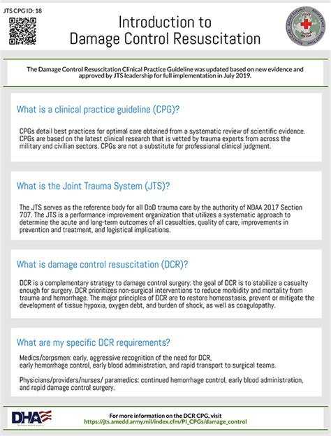 Damage Control Resuscitation Joint Trauma System