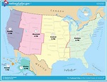 Map Of The United States Time Zones Printable