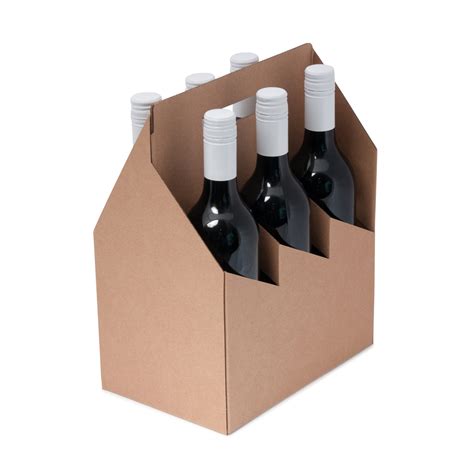 Wine Bottle Carrier Box 4 6 Pack Beer Bottle Carrier Boxfox