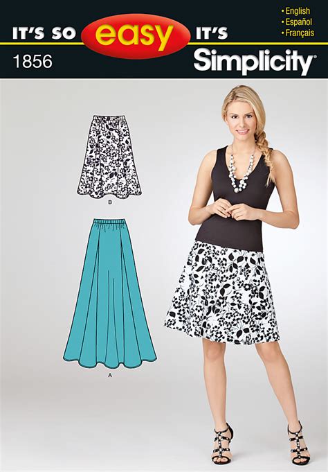 simplicity 1856 misses skirts