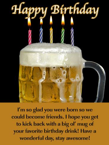 Happy Birthday Drink Quotes