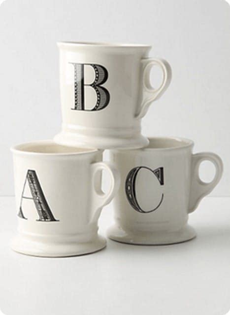 Painted Monogram Coffee Mug Knockoffdecor
