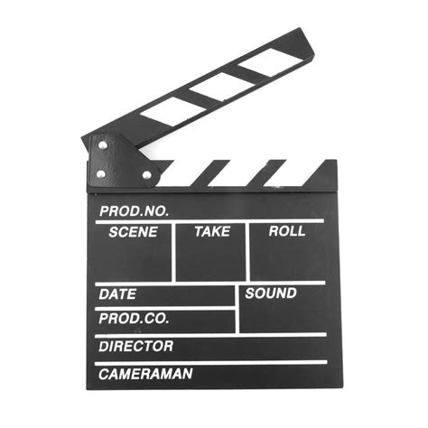 Wood Director Video Scene Clapperboard Tv Movie Clapper Board 20x20x1