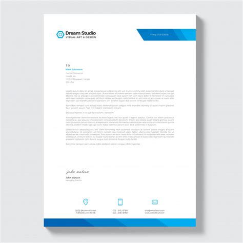 Once your text is entered click update letterhead preview or pick background. Premium Vector | Modern company letterhead