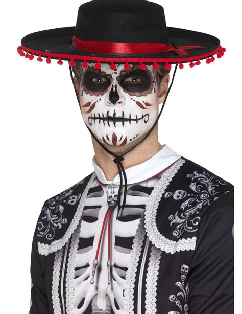 Sombrero Catrín Dia De Los Muertos Accesoriosy Disfraces Originales