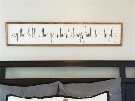 Above The Bed Sign Farmhouse Wall Decor Inspirational Sign Living