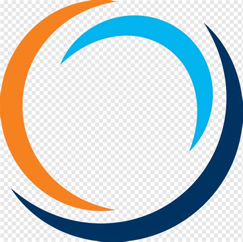 Orange Blue And Black Logo Logo Circle Technology Circle Blue