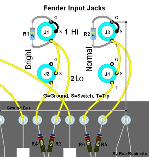 Wiring Diagram Guitar Input Jack Basic Electric Guitar Circuits 3