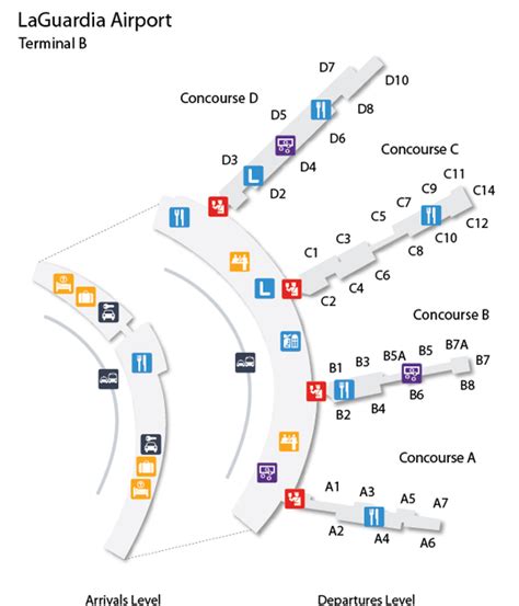 Laguardia Terminal B Map