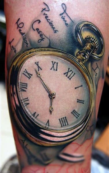 100 Pocket Watch Tattoo Designs For Men Cool Timepieces