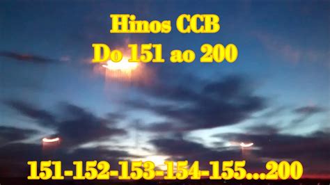 Cânticos ccb, o maior e melhor site com conteúdo evangélico totalmente gratuito, hinos da congregação cristã no brasil, relatório ccb, testemunhos, fotos de igrejas, tocados, orquestrados. 50 HINOS CANTADOS CCB - Do 151 ao 200 - YouTube