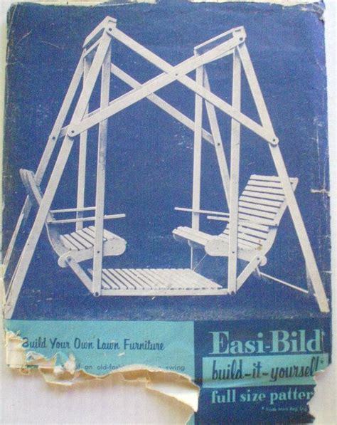 Content updated daily for lawn care diy tips 1960 Woodworking Plans For A Chairswing by Easi Bild Lawn | Etsy | Vintage woodworking plans ...