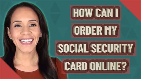 how can i order my social security card online youtube