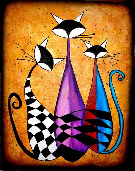 Pin By Rosemary Brown Sample On Painting Cat Painting Canvas Art
