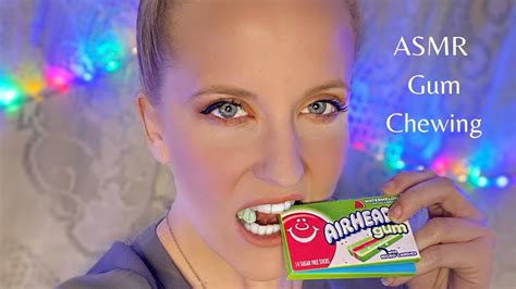 ASMR Gum Chewing Whispers YouTube