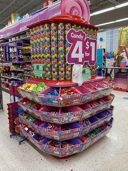 4 For 1 Candy Bulk Bin Display Fixtures Close Up