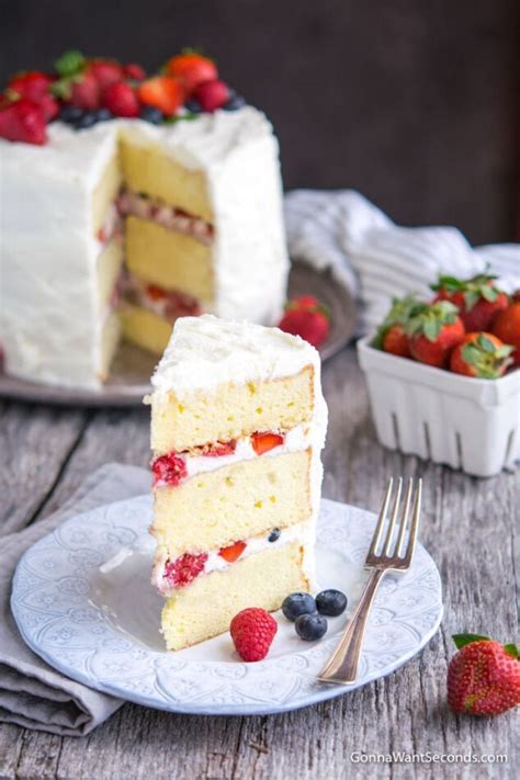 The first time i tasted a berry chantilly cake, it was from whole foods. Berry Chantilly Cake Recipe (With Video!) - Gonna Want Seconds