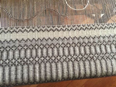 Krokbragd In Process Just Three Colors Cormo Wool Tapestry Weaving
