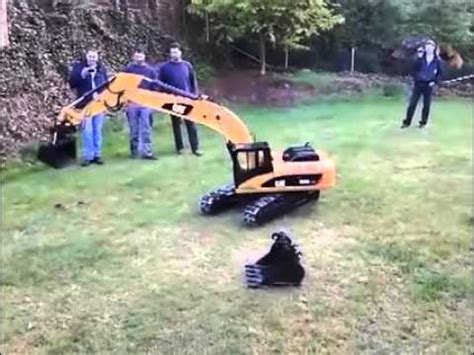 remote control cat excavator youtube