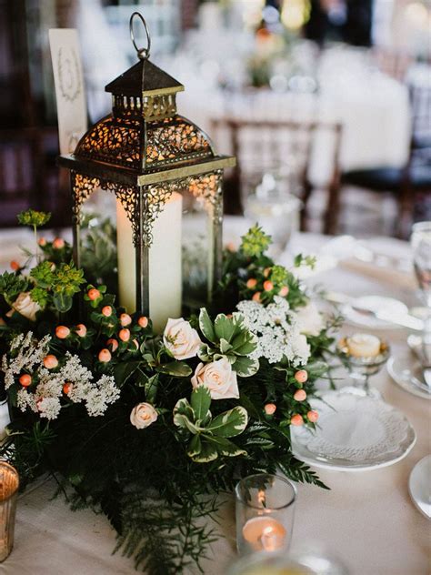 Wedding Table Lantern Centerpieces