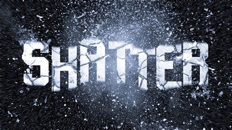 Shattered Broken Text Effect Photoshop Tutorial Images