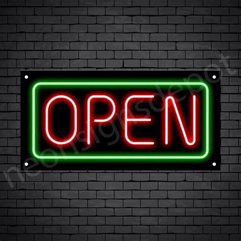 Buy Horizontal Neon Open Sign Online Neon Signs Depot