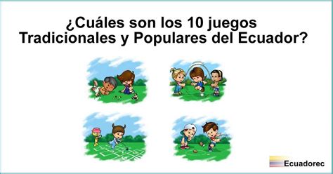 Es importante considerar y rescatar los juegos tradicionales de nuestro país, reconsiderando que son juegos divertidos que han sido transmitidos de generación en generación, de abuelos a padres y de padres a hijos y así. Juegos Tradicionales y Populares del Ecuador | ¿Cuáles son ...