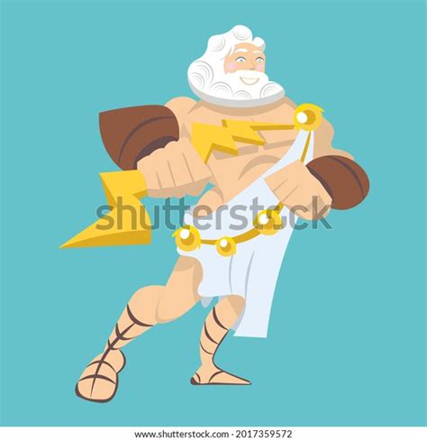 Ancient Greek Gods Vector Style On Stock Vector Royalty Free