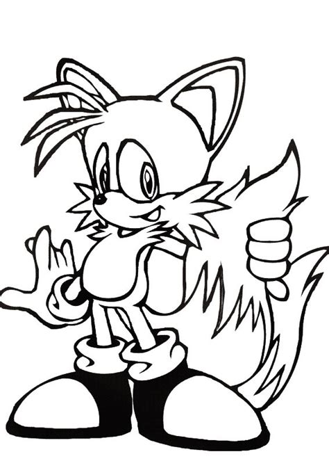 Sonic coloring page with few details for kids. Sonic Coloring Pages to Print | Coloring Pages To Print